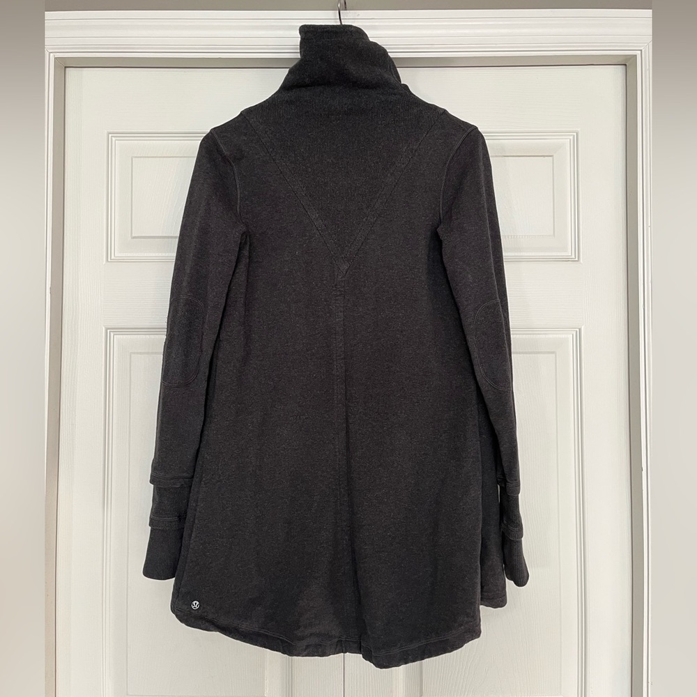 {Lululemon} Gratitude Wrap Jacket in Heathered Black - Women's 6 - Picture 7 of 13